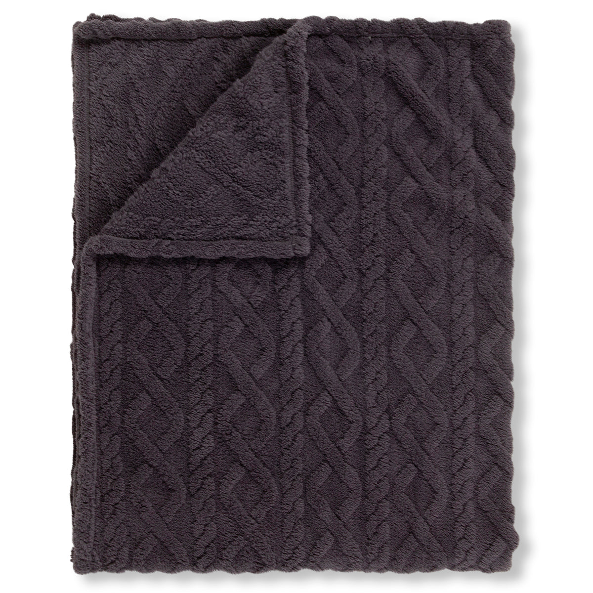 Descanso Plaid Jacquard Teddy - Antraciet