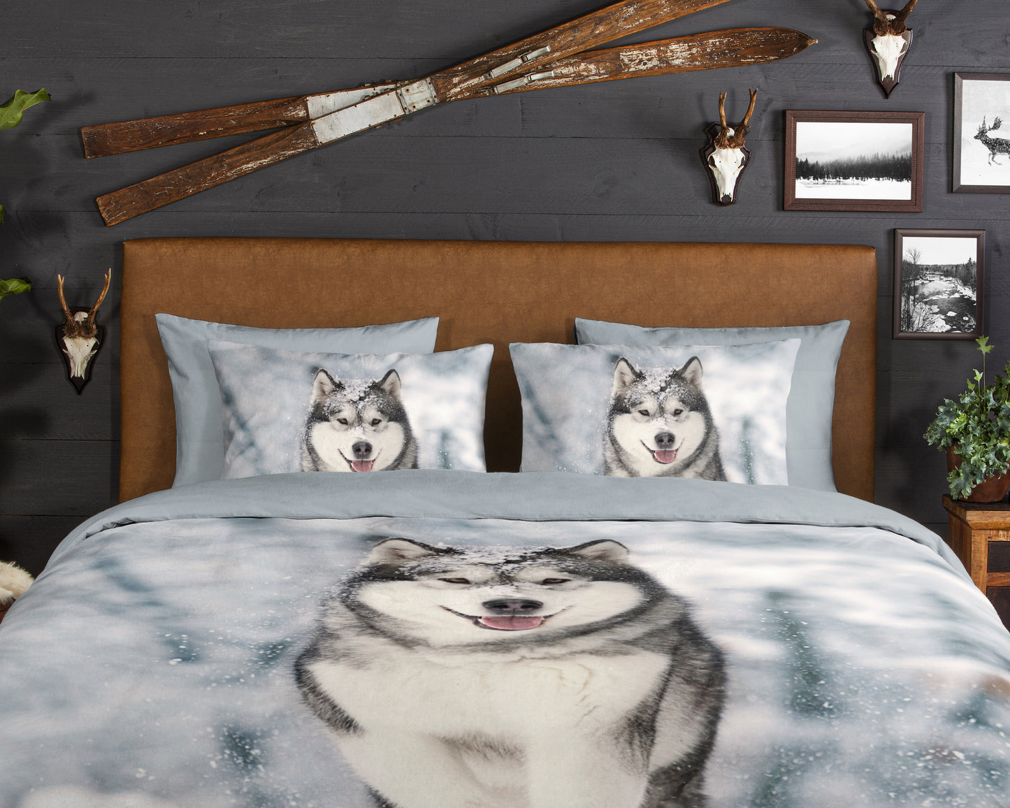 Dekbedovertrek Good Morning Flanel Husky - Lits jumeaux 240x200/220 cm