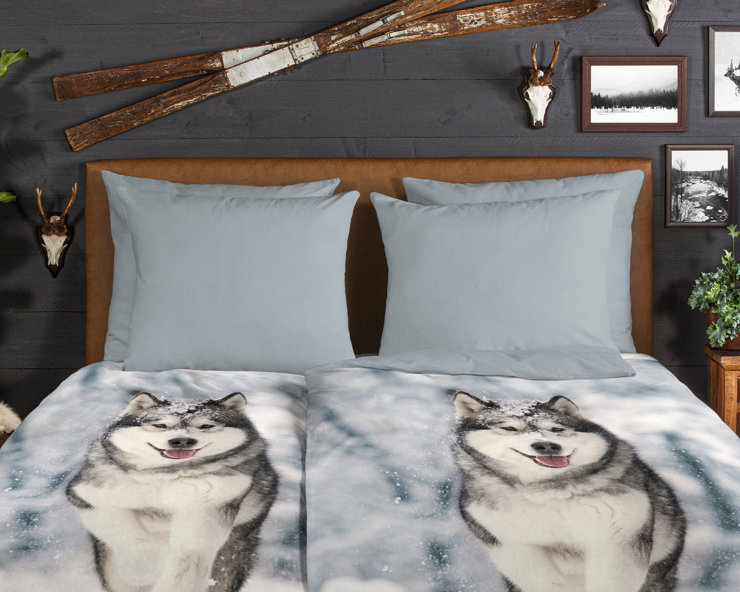 Dekbedovertrek Good Morning Flanel Husky - Oostenrijk 140x200 + 1* 70x90 cm