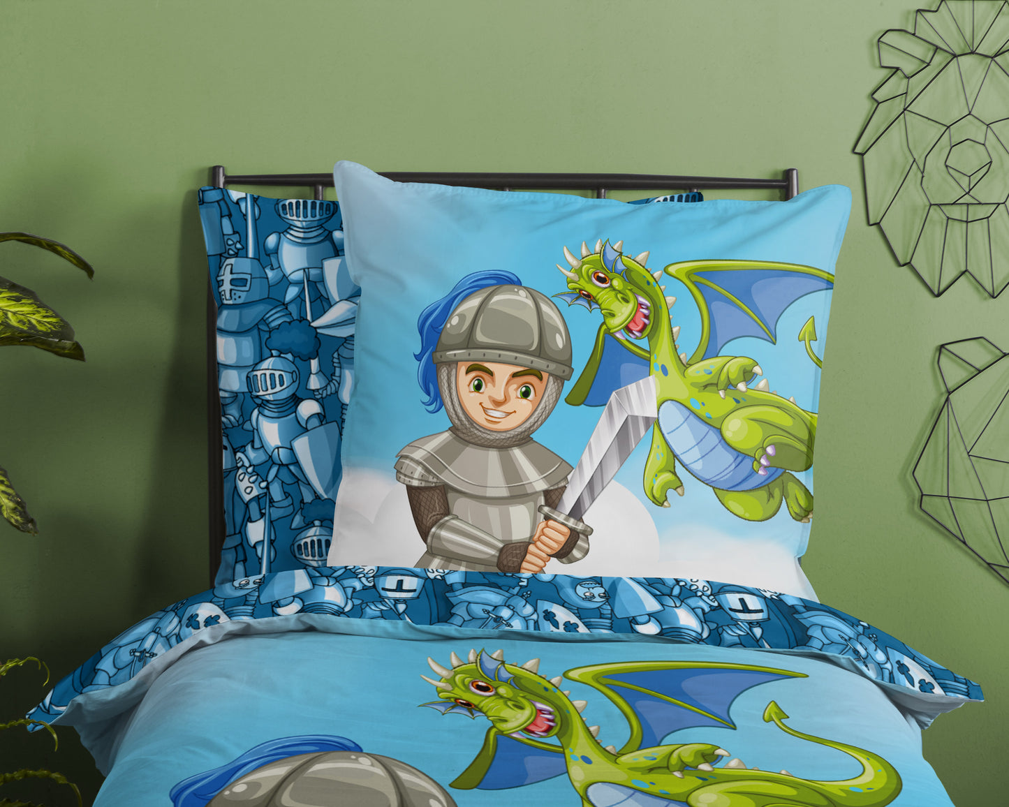Kinderdekbedovertrek Good Morning Knight - Duitsland 135x200 + 1* 80x80 cm