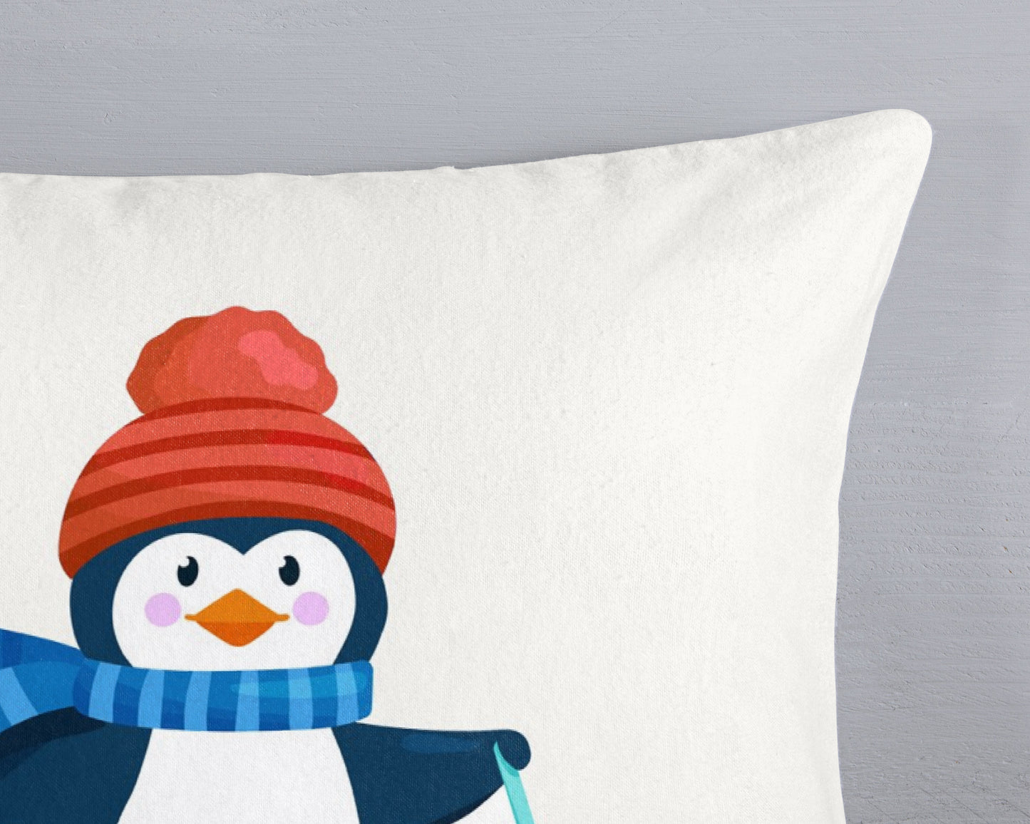 Kinderdekbedovertrek Good Morning Flanel Penguins - 1 persoons 140×200/220 cm