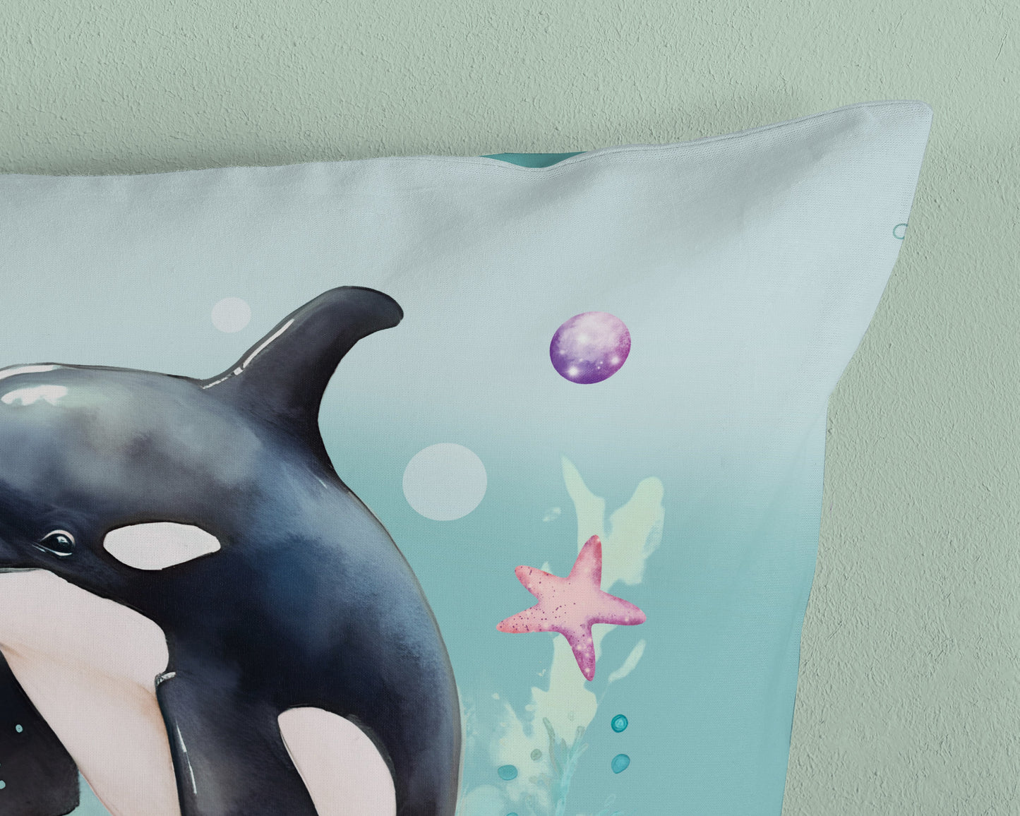 Kinderdekbedovertrek Pure microvezel Splash - 1 persoons 140×200/220 cm