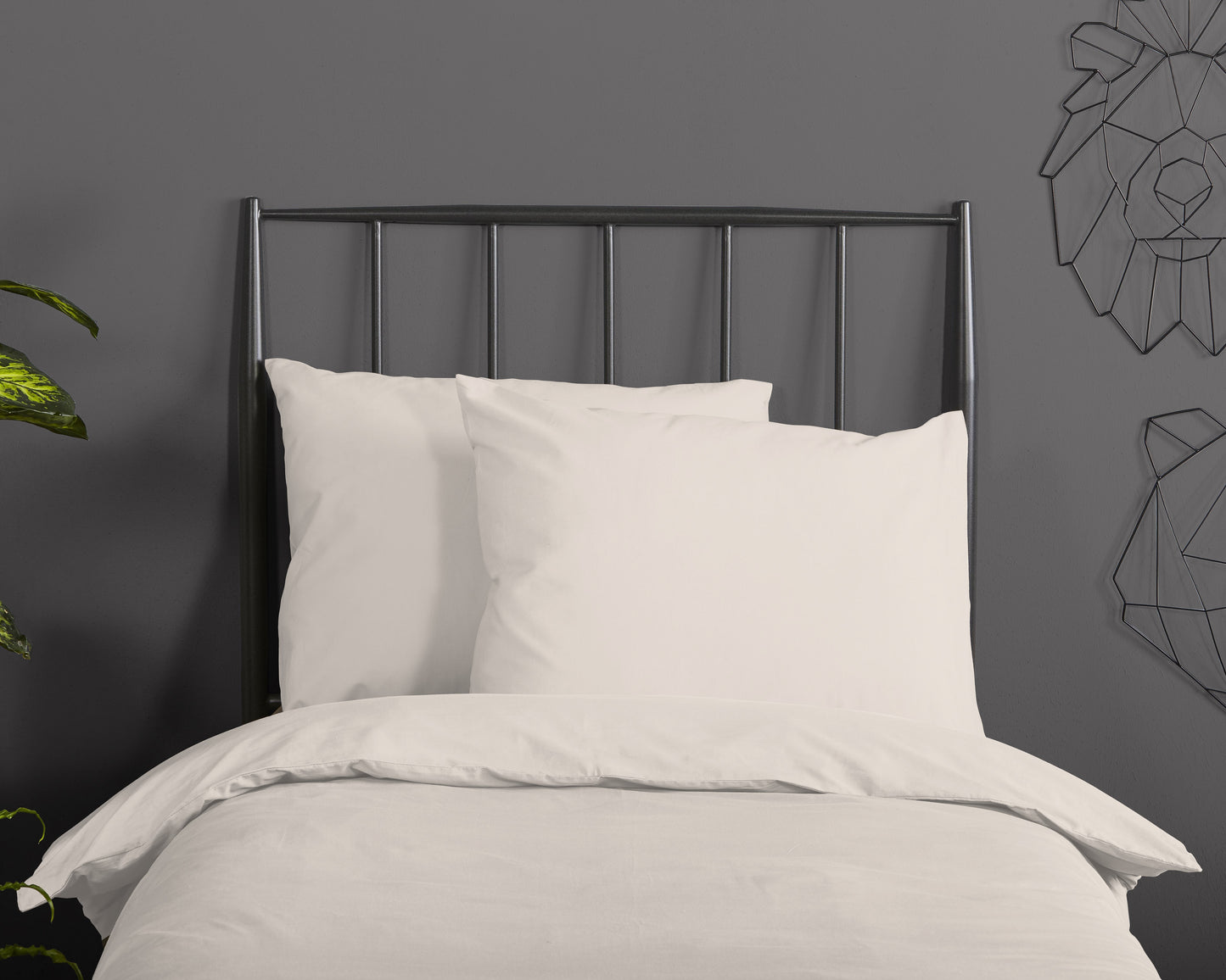 Dekbedovertrek Good Morning Uni - Katoen - 1 persoons 140Ã—200/220 cm