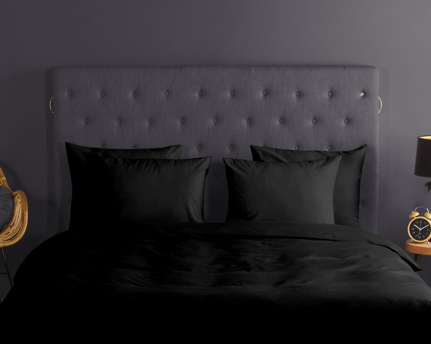 Dekbedovertrek Good Morning Uni - Katoen - Lits jumeaux 240x200/220 cm