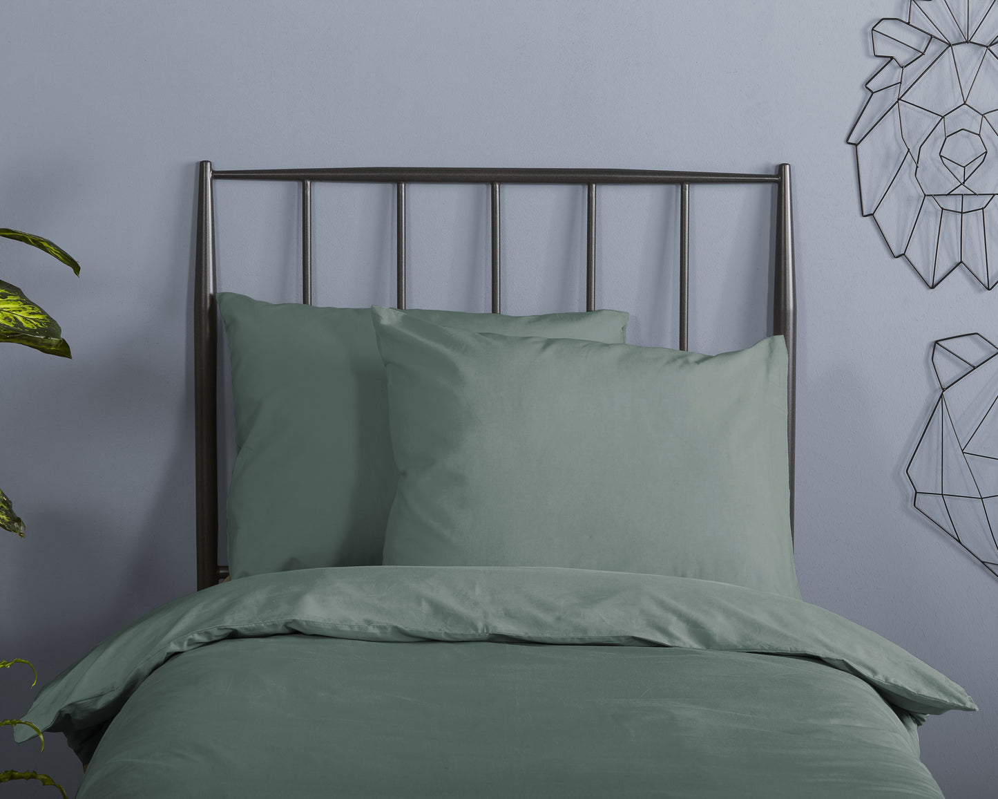 Dekbedovertrek Good Morning Uni - Katoen - 1 persoons 140Ã—200/220 cm