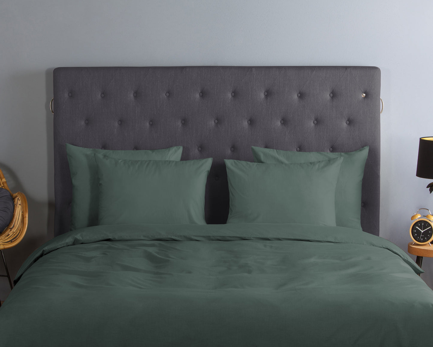 Dekbedovertrek Good Morning Uni - Katoen - Lits jumeaux 240x200/220 cm