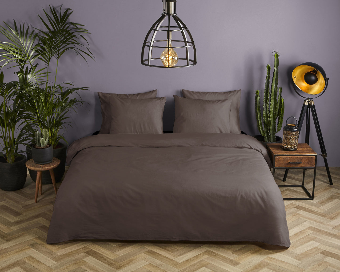 Dekbedovertrek HIP Uni - Katoen Satijn - 1 persoons 140Ã—200/220 cm