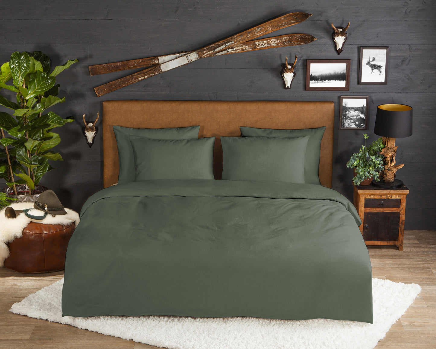Dekbedovertrek Good Morning Uni - Katoen Flanel - 1 persoons 140Ã—200/220 cm