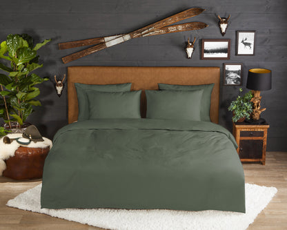 Dekbedovertrek Good Morning Uni - Katoen Flanel - 1 persoons 140Ã—200/220 cm