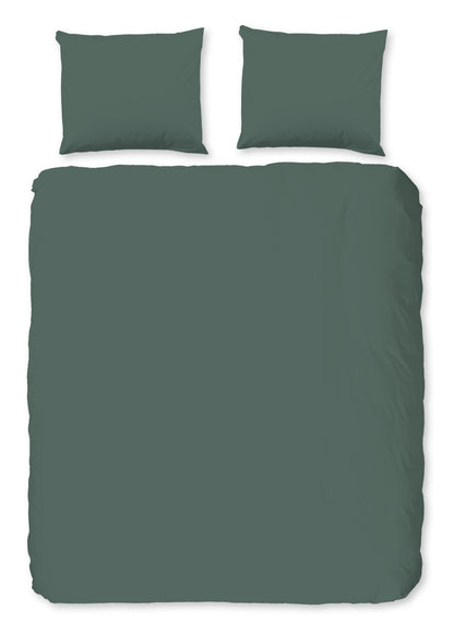 Dekbedovertrek Good Morning Uni - Katoen Flanel - 2 persoons 200x200/220 cm