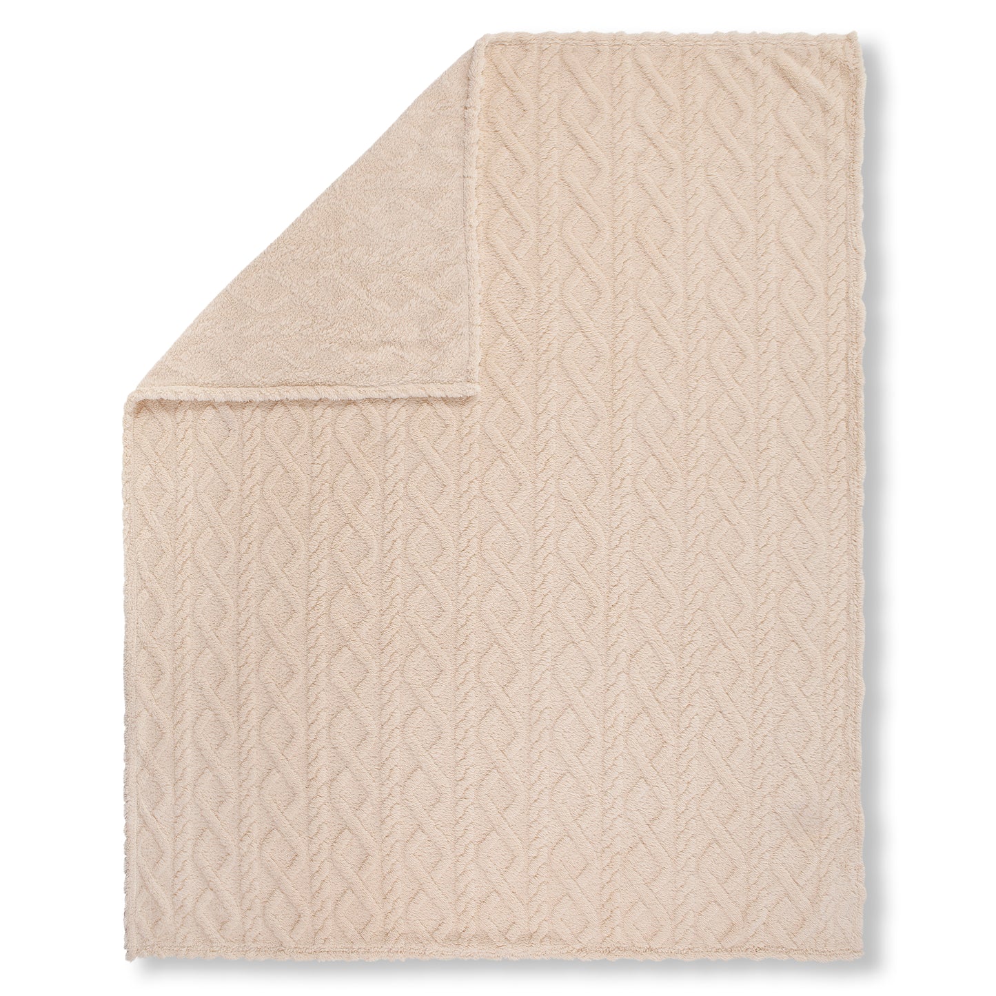 Plaid Descanso Jacquard Teddy - 130x160 cm