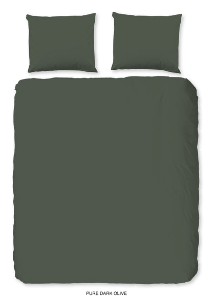 Dekbedovertrek Pure microvezel Uni - Lits jumeaux 240x200/220 cm