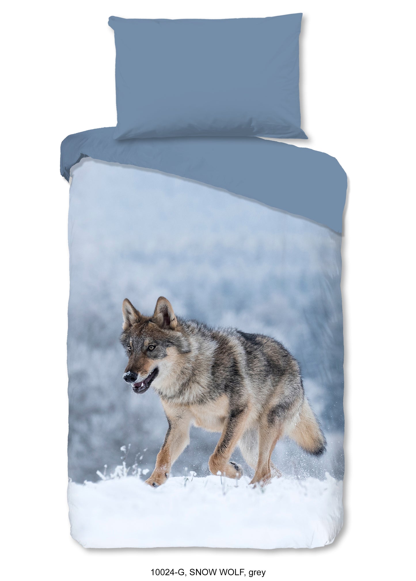 Dekbedovertrek Good Morning Snow Wolf