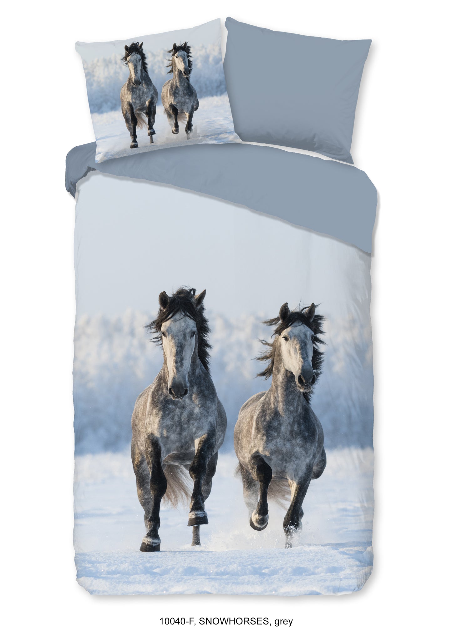 Kinderdekbedovertrek Good Morning Flanel Snowhorses