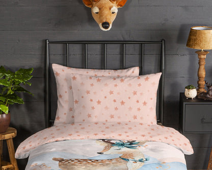 Kinderdekbedovertrek Good Morning Flanel Josy - Oostenrijk 140x200 + 1* 70x90 cm