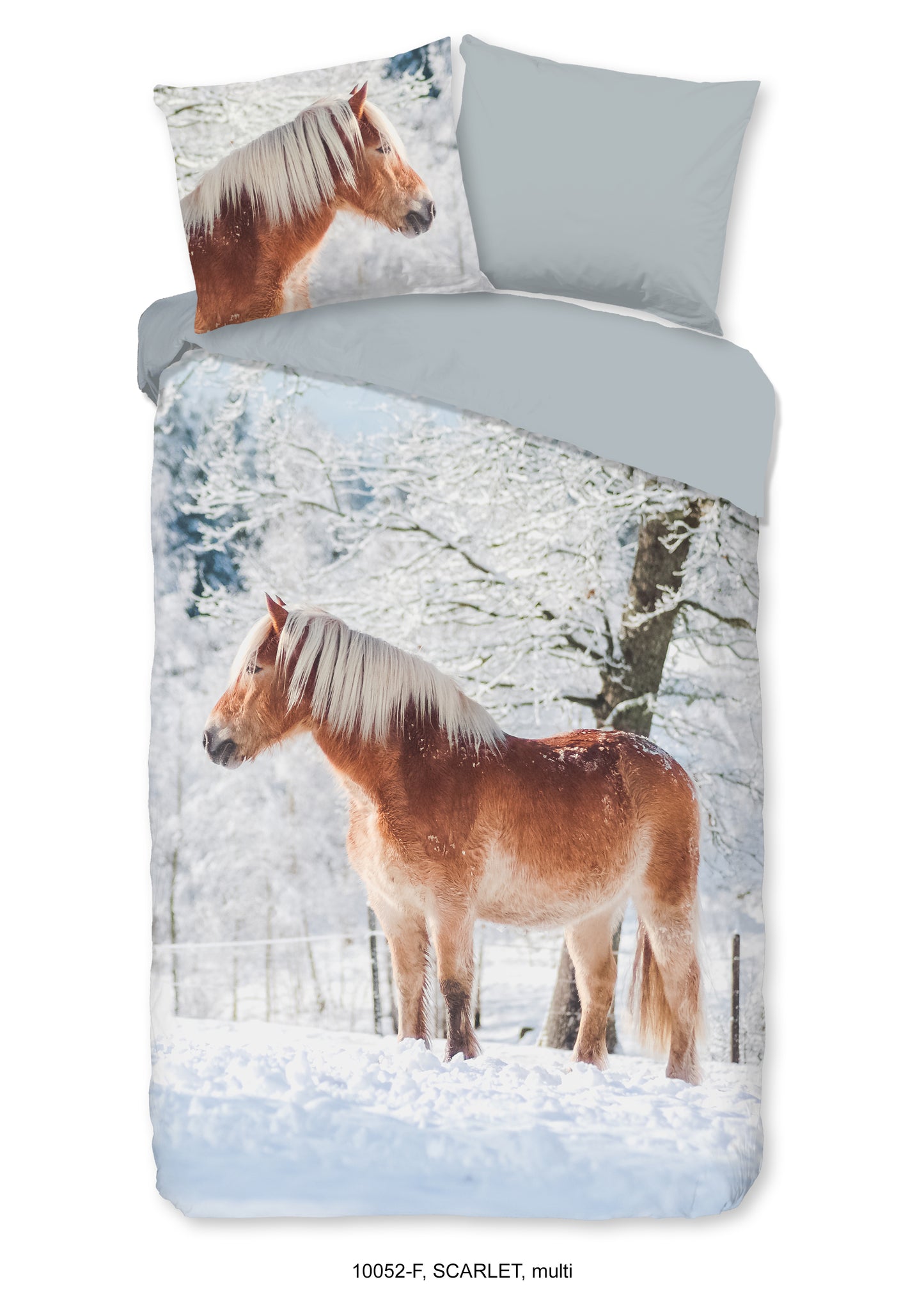 Kinderdekbedovertrek Good Morning Flanel Scarlet - 1 persoons 140Ã—200/220 cm