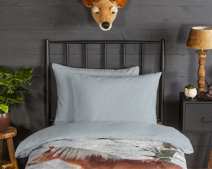 Kinderdekbedovertrek Good Morning Flanel Scarlet - Oostenrijk 140x200 + 1* 70x90 cm