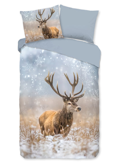 Dekbedovertrek Good Morning Flanel Jolly - 1 persoons 140Ã—200/220 cm