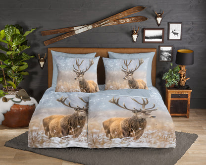 Dekbedovertrek Good Morning Flanel Jolly - Duitsland 155x220 + 1* 80x80 cm