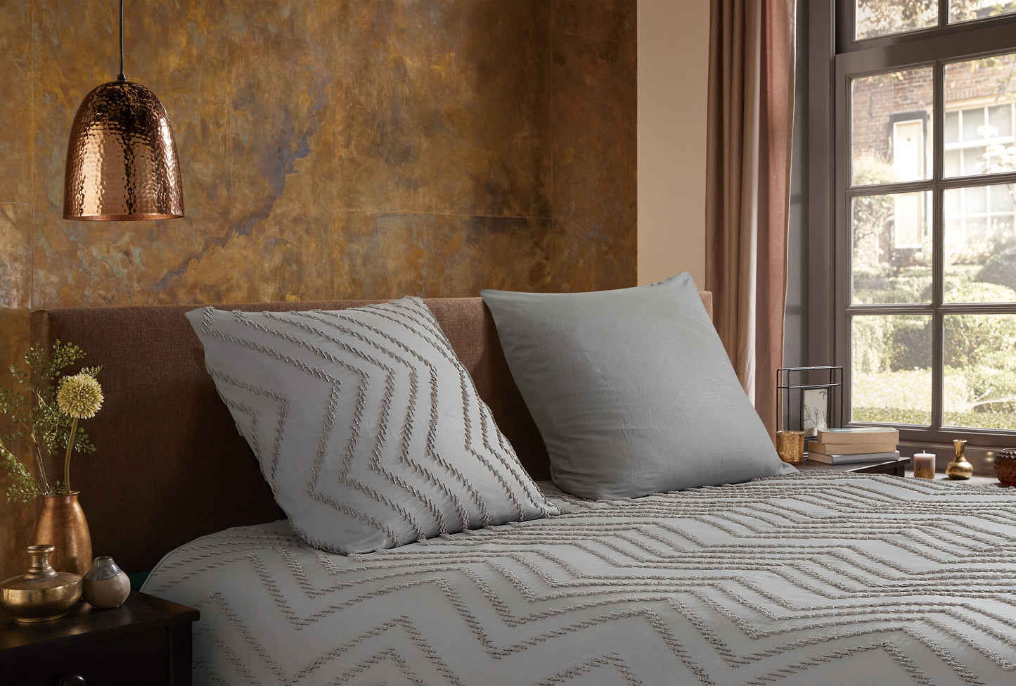 Dekbedovertrek Pure microvezel Zigzag - 2 persoons 200x200/220 cm