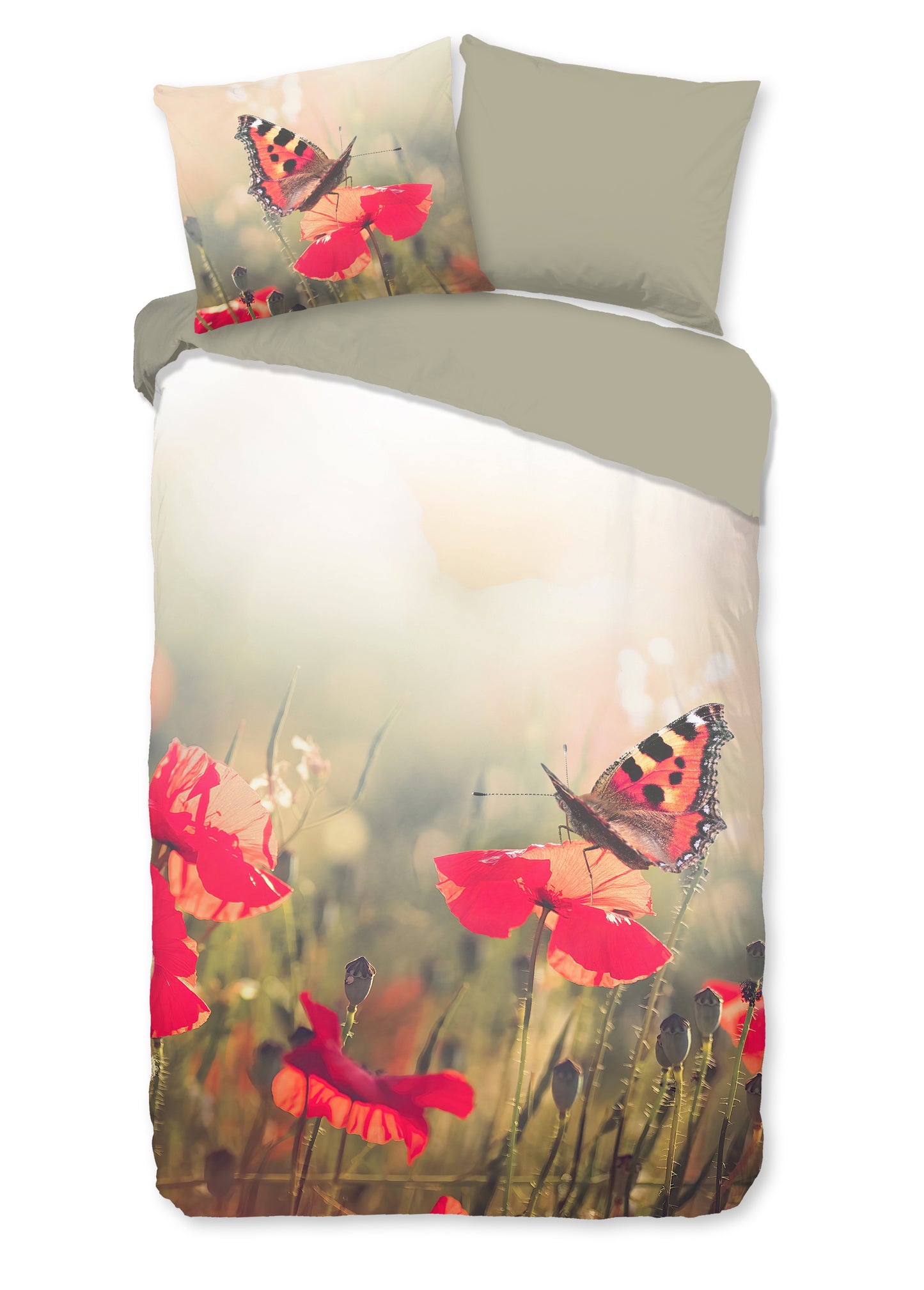 Dekbedovertrek Good Morning Poppies - 1 persoons 140Ã—200/220 cm