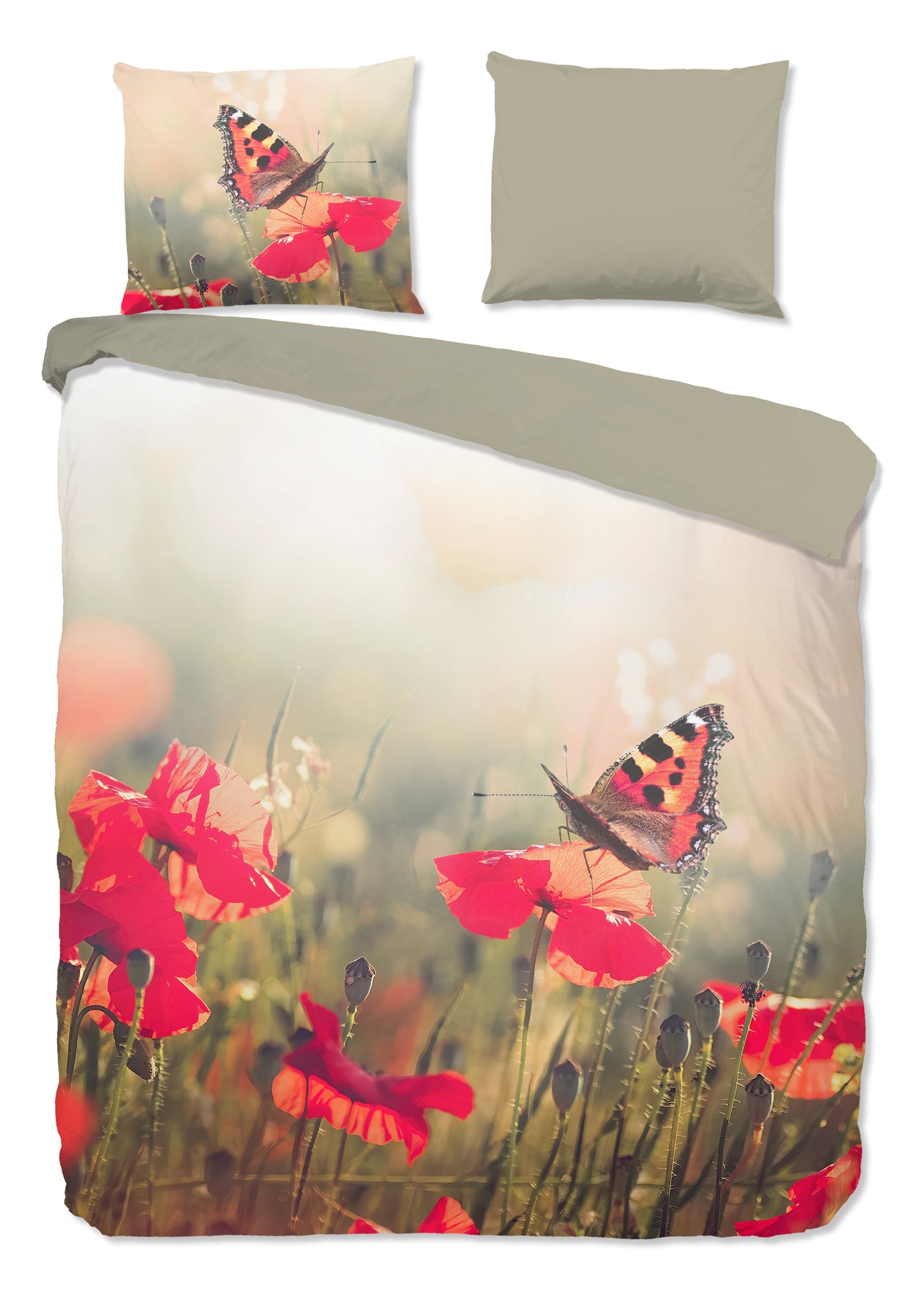 Dekbedovertrek Good Morning Poppies - 2 persoons 200x200/220 cm