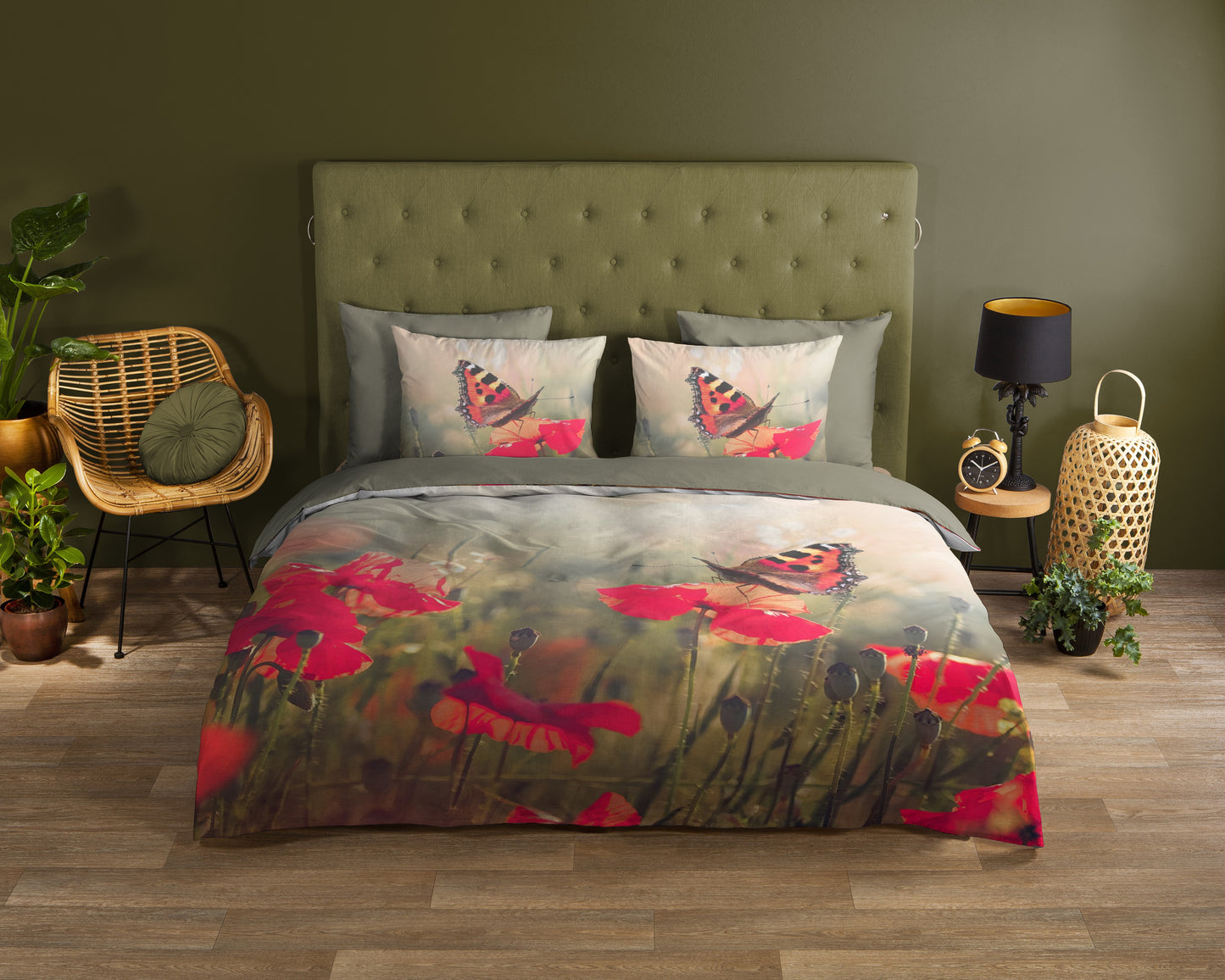 Dekbedovertrek Good Morning Poppies - 2 persoons 200x200/220 cm