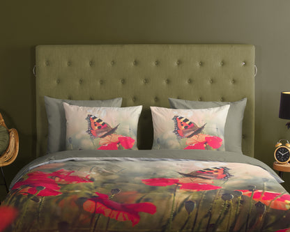 Dekbedovertrek Good Morning Poppies - 2 persoons 200x200/220 cm