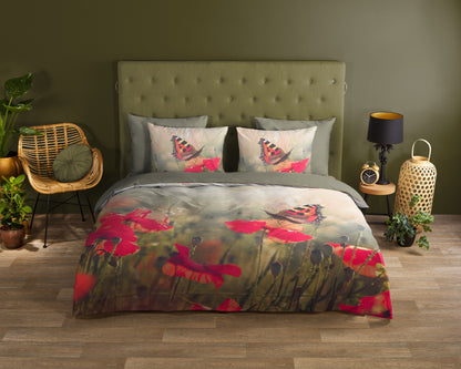 Dekbedovertrek Good Morning Poppies - Lits jumeaux 240x200/220 cm