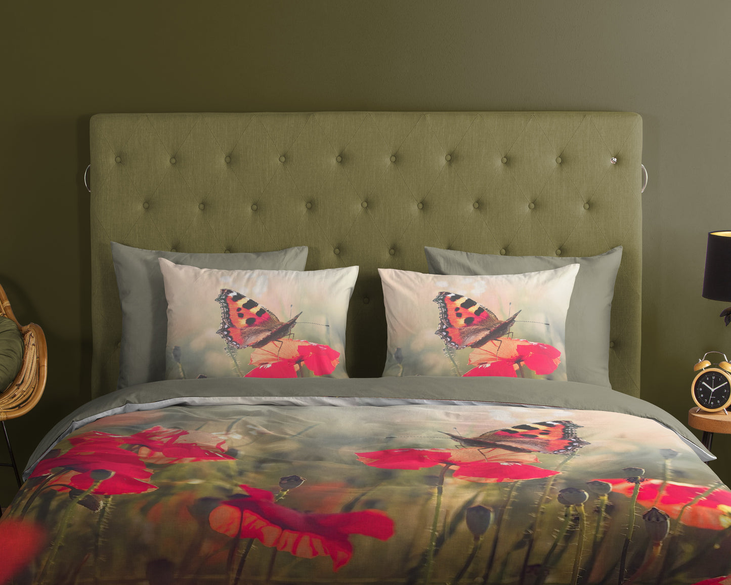 Dekbedovertrek Good Morning Poppies - Lits jumeaux 240x200/220 cm