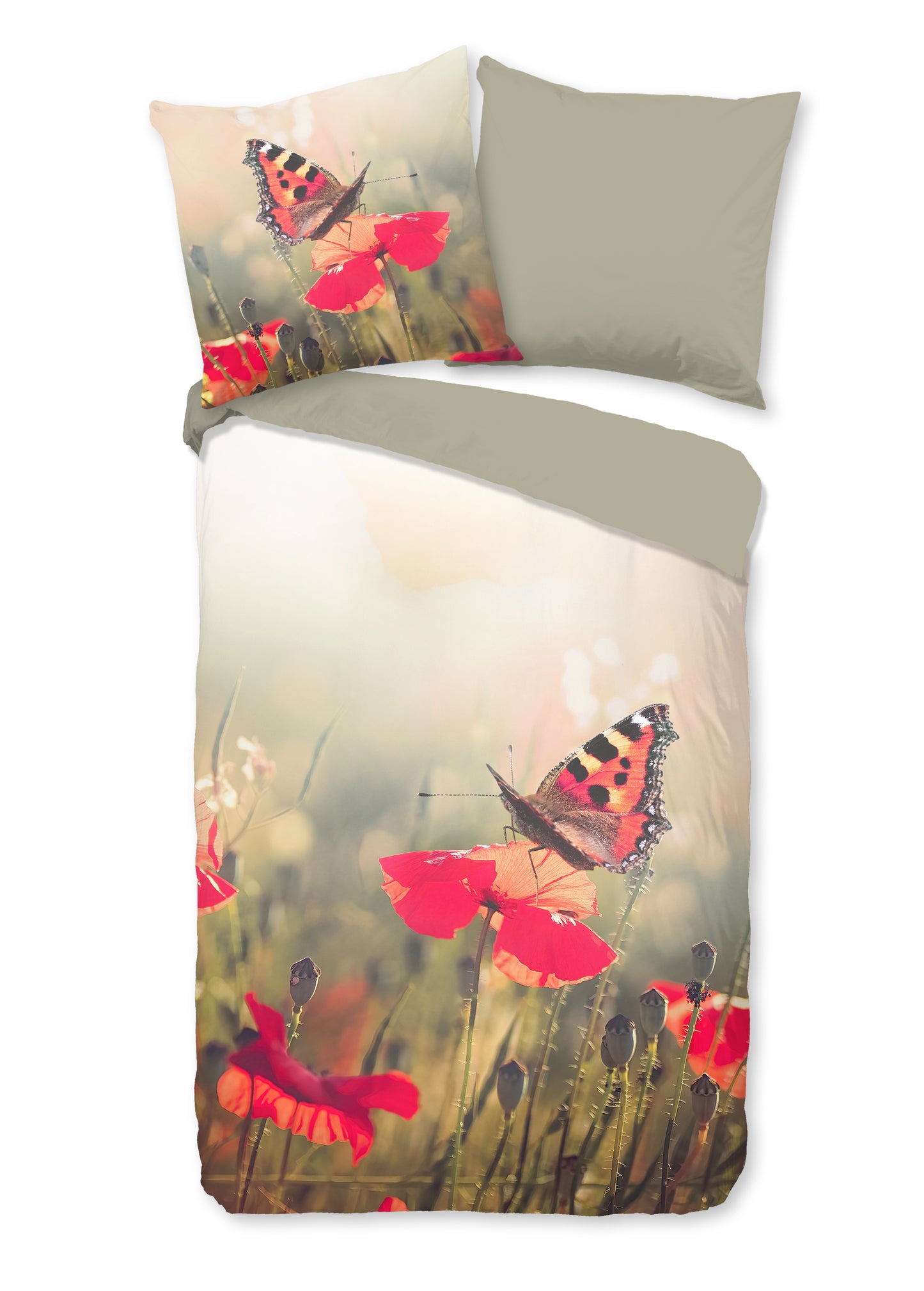 Dekbedovertrek Good Morning Poppies - Duitsland 135x200 + 1* 80x80 cm