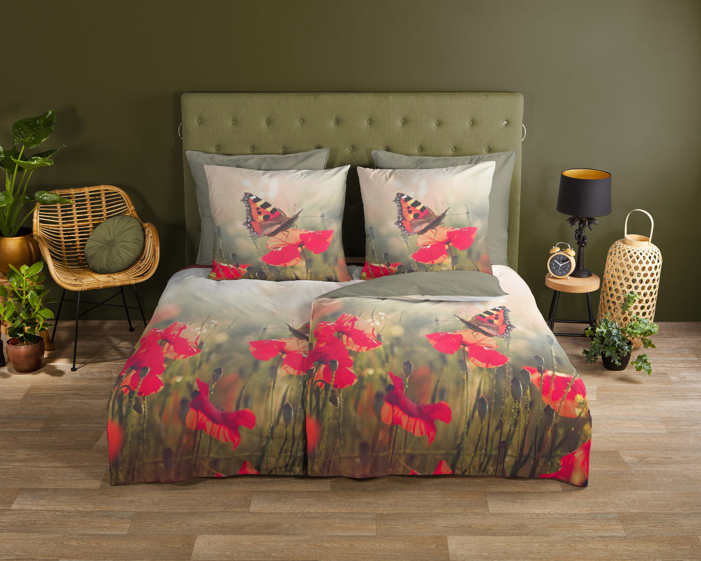 Dekbedovertrek Good Morning Poppies - Duitsland 135x200 + 1* 80x80 cm