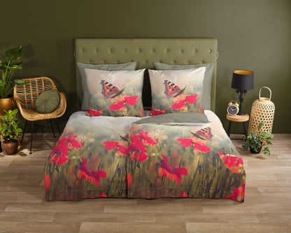 Dekbedovertrek Good Morning Poppies - Duitsland 200x200 + 2* 80x80 cm