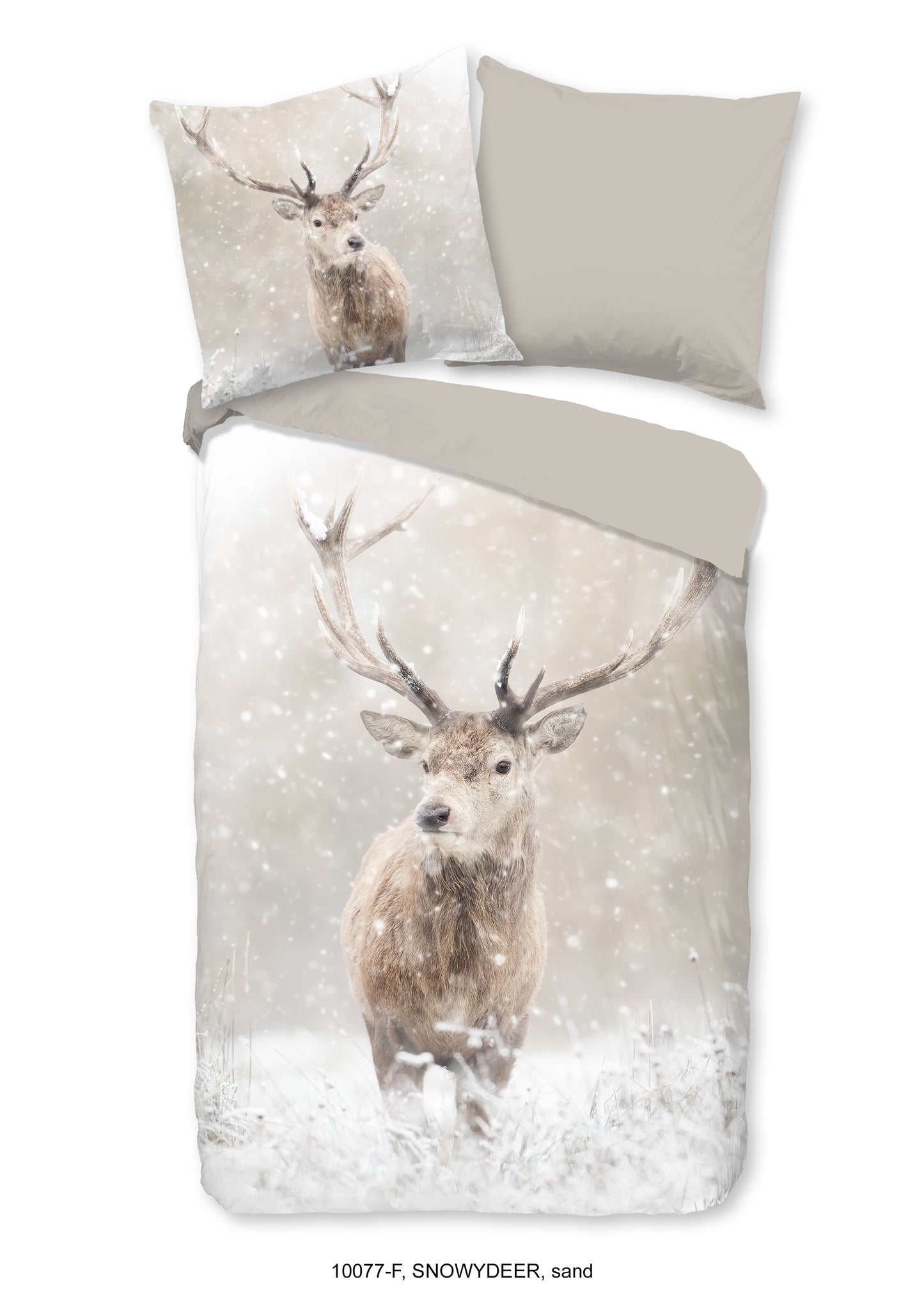 Dekbedovertrek Good Morning Flanel Snowydeer - Duitsland 135x200 + 1* 80x80 cm