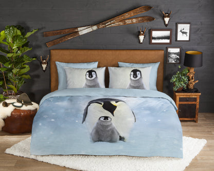 Dekbedovertrek Good Morning Flanel Pinga - Lits jumeaux XL 260x200/220 cm
