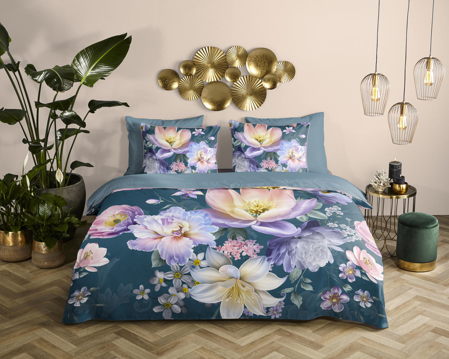 Dekbedovertrek Descanso Mirery - Lits jumeaux 240x200/220 cm