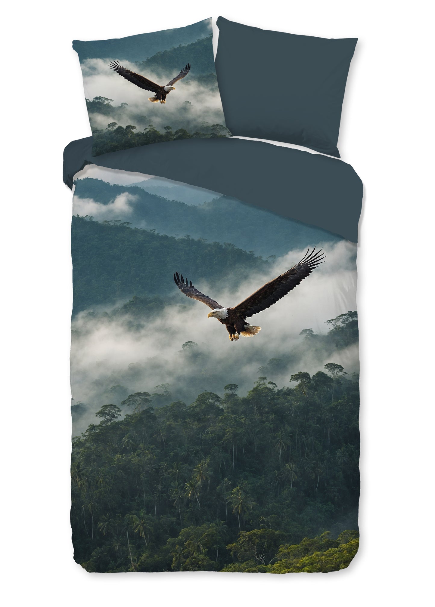 Dekbedovertrek Pure microvezel Eagle - 1 persoons 140Ã—200/220 cm