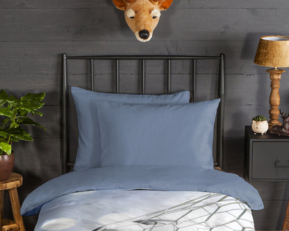 Kinderdekbedovertrek Good Morning Flanel Tijmen - 1 persoons 140Ã—200/220 cm
