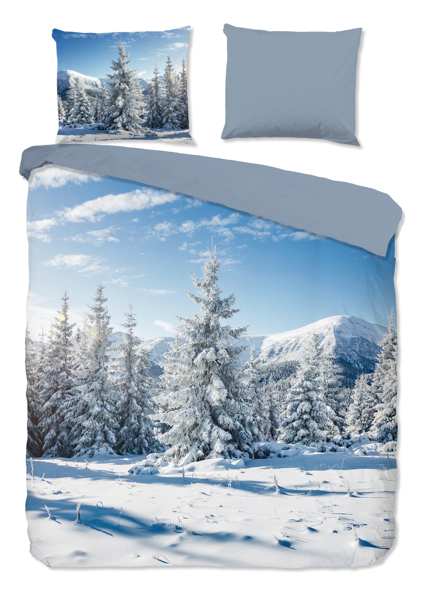 Dekbedovertrek Good Morning Flanel Albert - Lits jumeaux 240x200/220 cm