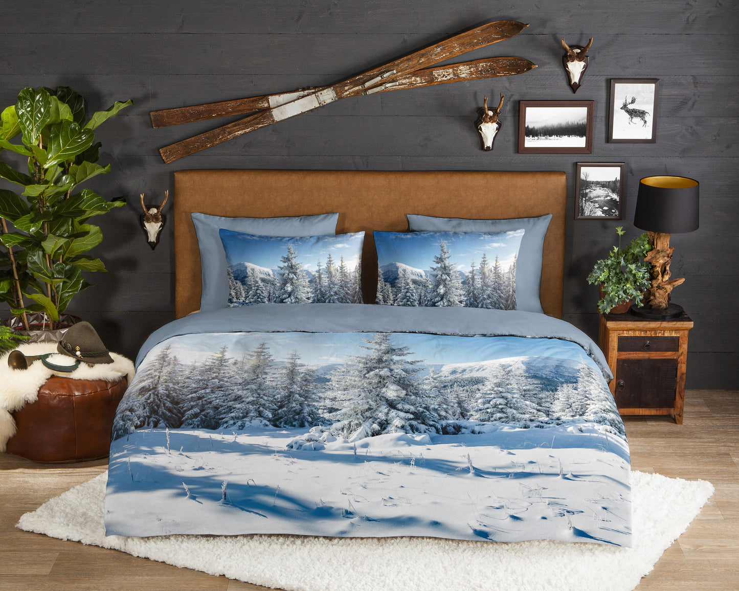 Dekbedovertrek Good Morning Flanel Albert - Lits jumeaux 240x200/220 cm