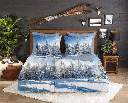 Dekbedovertrek Good Morning Flanel Albert - Duitsland 135x200 + 1* 80x80 cm