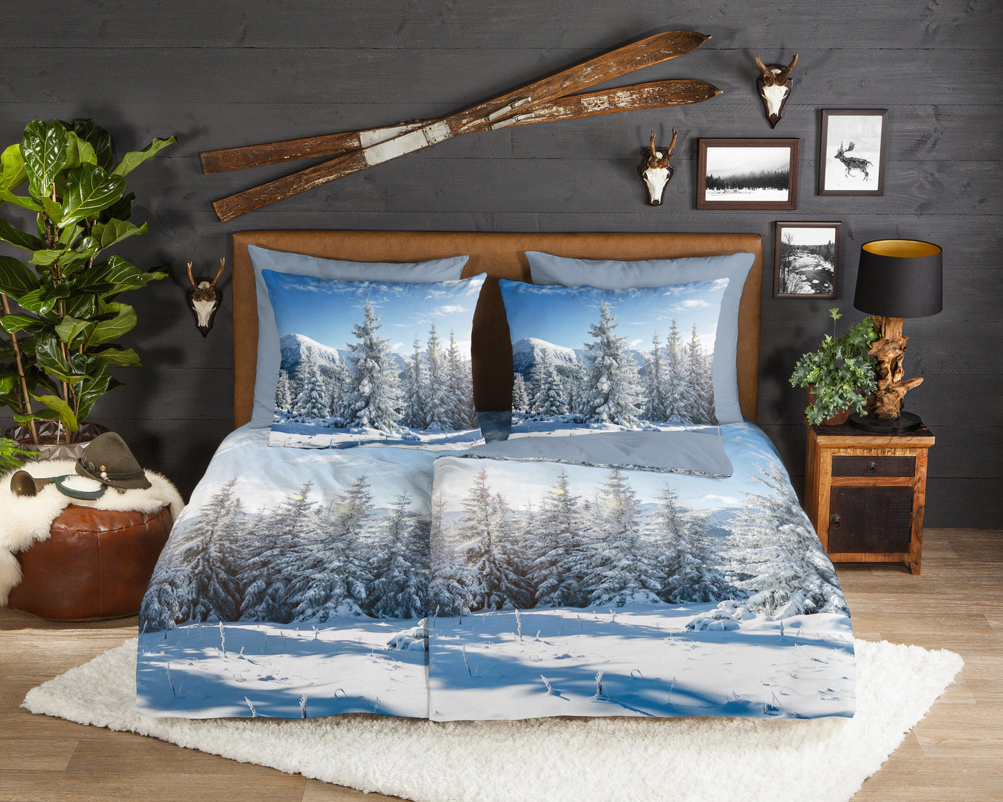 Dekbedovertrek Good Morning Flanel Albert - Duitsland 200x200 + 2* 80x80 cm