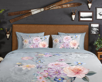 Dekbedovertrek Good Morning Flanel Elena - Lits jumeaux 240x200/220 cm