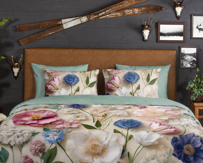 Dekbedovertrek Good Morning Flanel Zelma - Lits jumeaux 240x200/220 cm