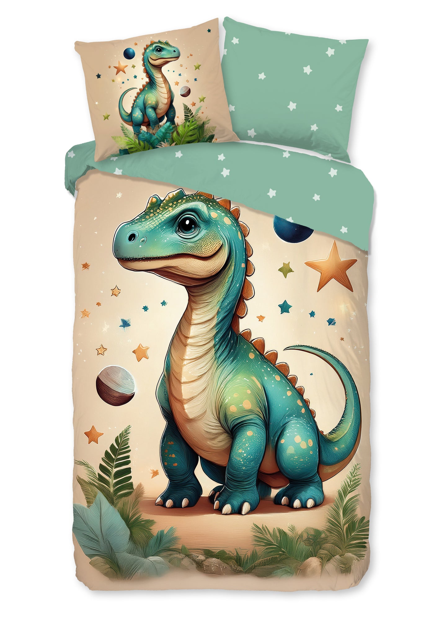 Kinderdekbedovertrek Good Morning Flanel Milo - 1 persoons 140Ã—200/220 cm