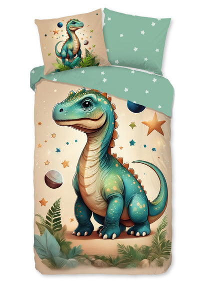 Kinderdekbedovertrek Good Morning Flanel Milo - 1 persoons 140Ã—200/220 cm