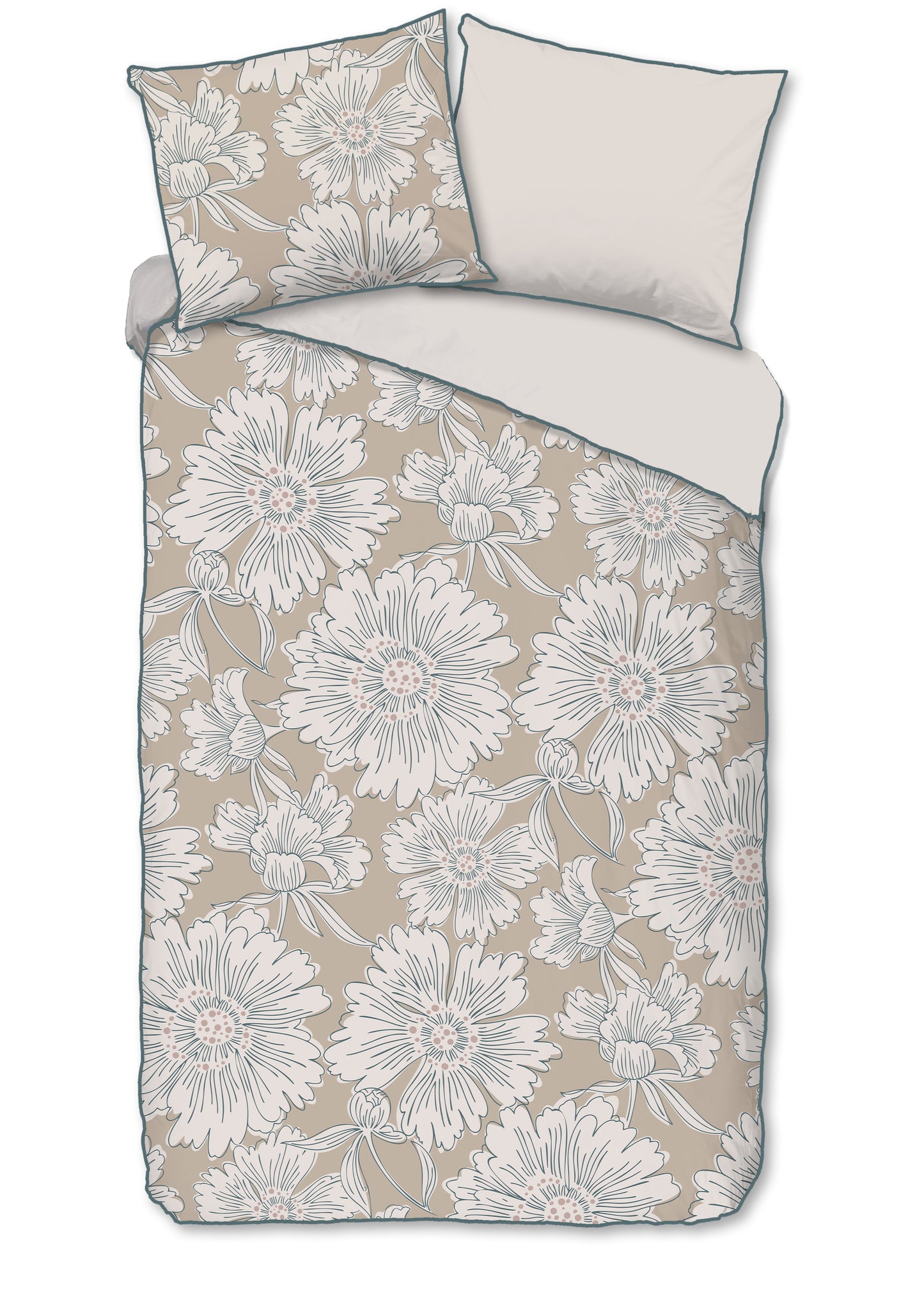 Dekbedovertrek Descanso Ancona - 1 persoons 140Ã—200/220 cm