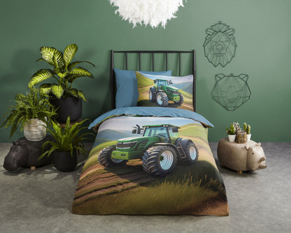 Kinderdekbedovertrek Good Morning Aart - 1 persoons 140Ã—200/220 cm