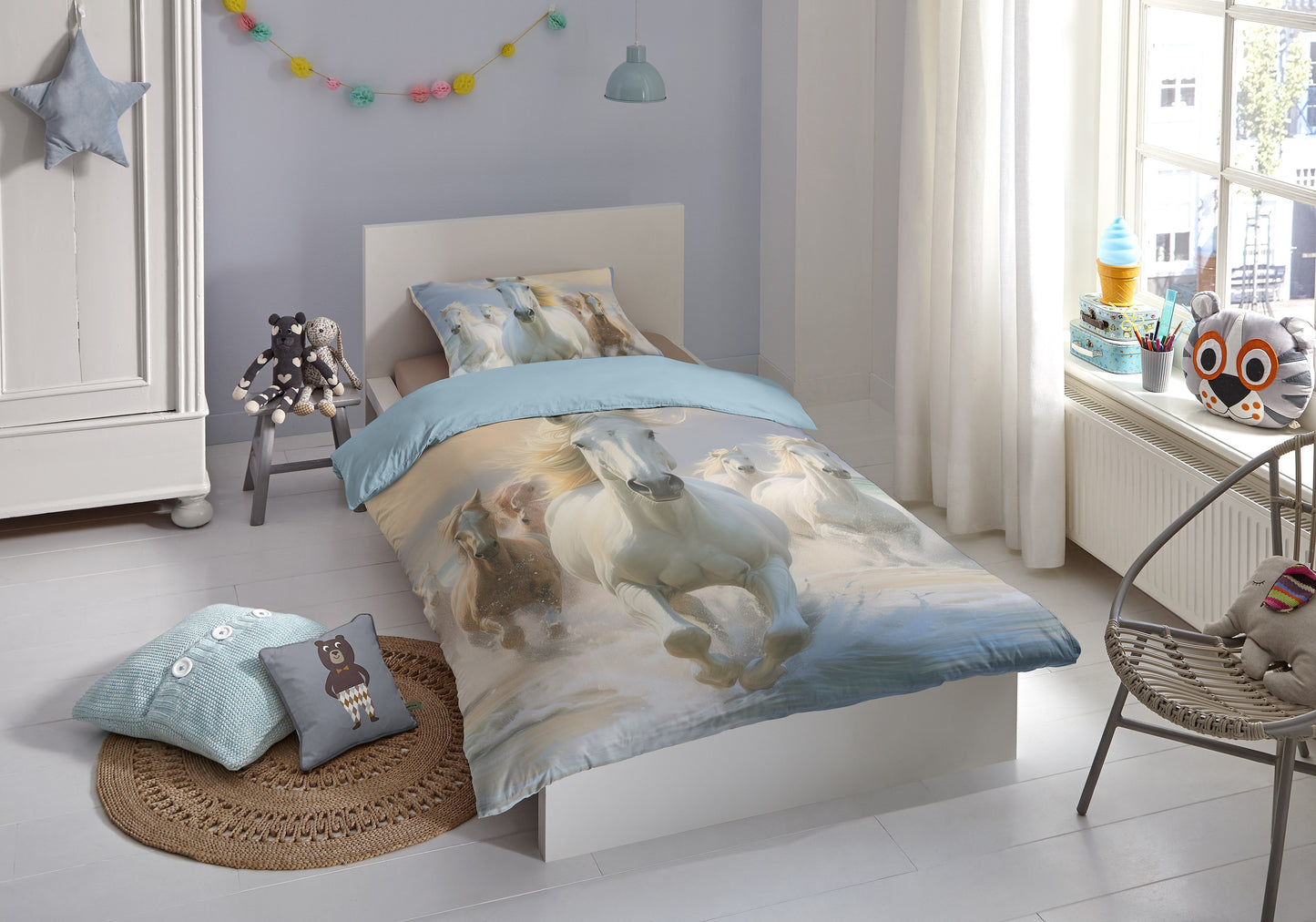 Kinderdekbedovertrek ZouZou Wild and free - 1 persoons 140Ã—200/220 cm