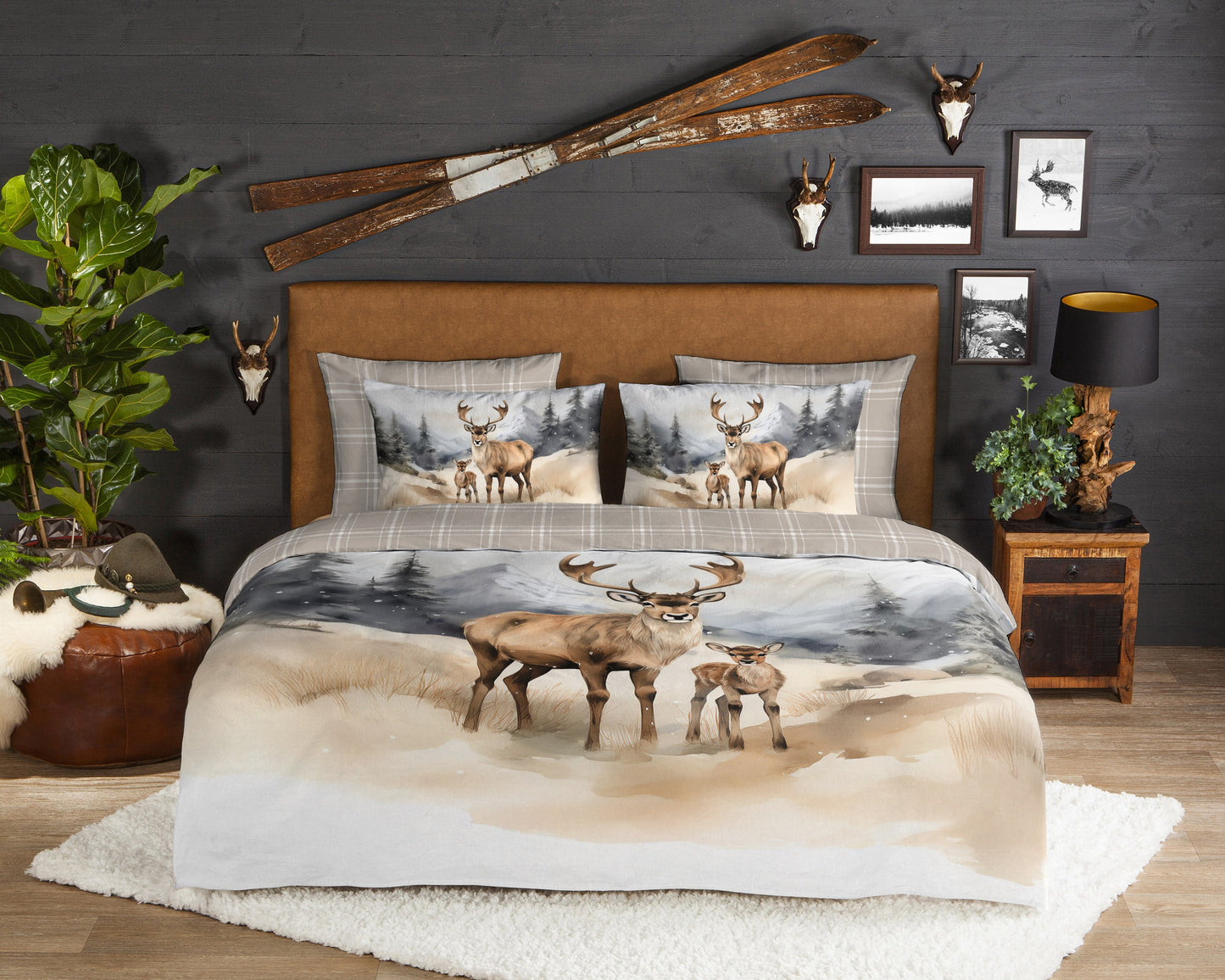 Dekbedovertrek Good Morning Mark flanel - 2 persoons 200x200/220 cm